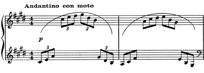 Debussy Arabesque no.1