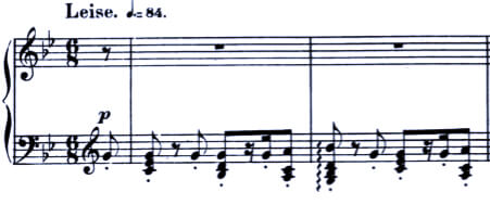 Schumann 4 Klavierstücke Op. 32 Fughette