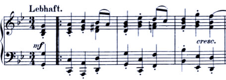 Schumann Bunte Blätter Op. 99: Scherzo