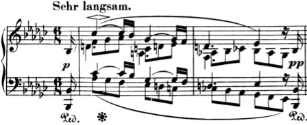 Schumann Bunte Blätter Op. 99: Albumblätter No. 4