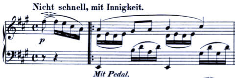 Schumann Bunte Blätter Op. 99: 3 Stücklein No. 1