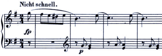 Schumann Album für die Jugend Op. 68 No. 16 Erster Verlust