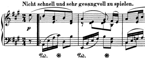 Schumann Album für die Jugend Op. 68 No. 28 Erinnerung