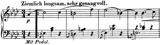 Schumann Bunte Blätter Op. 99: Albumblätter No. 3