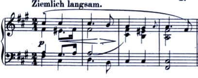 Schumann Bunte Blätter Op. 99: Albumblätter No. 1
