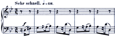 Schumann 4 Klavierstücke Op. 32 Gigue