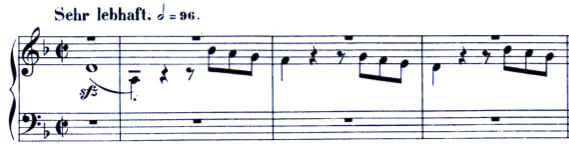Schumann 4 Fugues Op. 72 No. 2