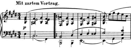 Schumann Albumblätter Op. 124 No. 18 Botschaft
