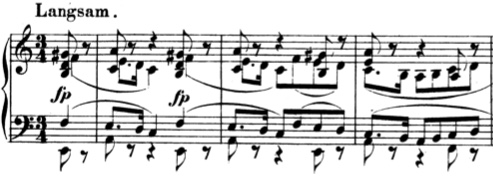 Schumann Albumblätter Op. 124 No. 2 Leides Ahnung