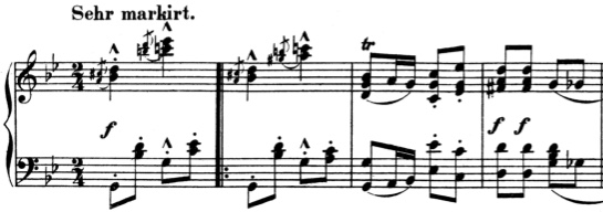 Schumann Bunte Blätter Op. 99: Geschwindmarsch