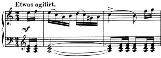 Schumann Album für die Jugend Op. 68 No. 25 Nachklänge aus dem Theater