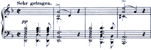 Schumann Bunte Blätter Op. 99: Marsch