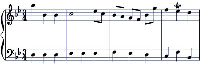 Mozart Minuet K 15pp