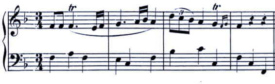 Mozart Minuet K 4