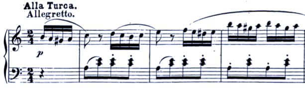 Mozart Piano sonata No.11 mov.3 Turkish march
