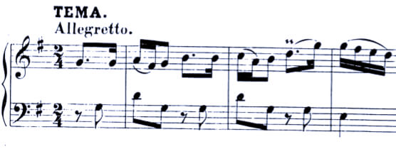 Mozart 8 variations K 24