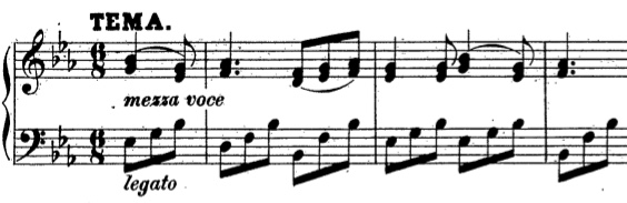 Mozart 12 variations K 353