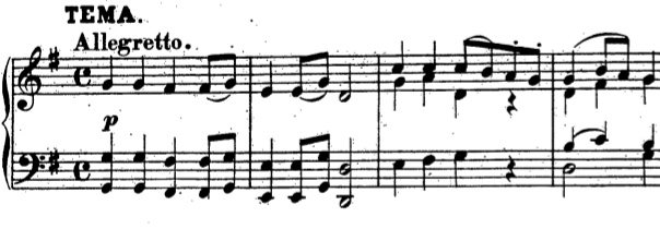 Mozart 10 variations K 455