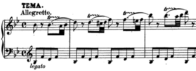 Mozart 12 variations K 500
