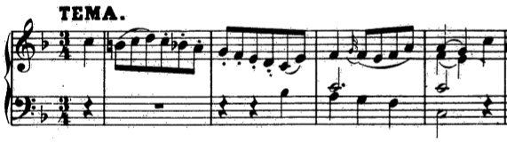 Mozart 8 variations K 613