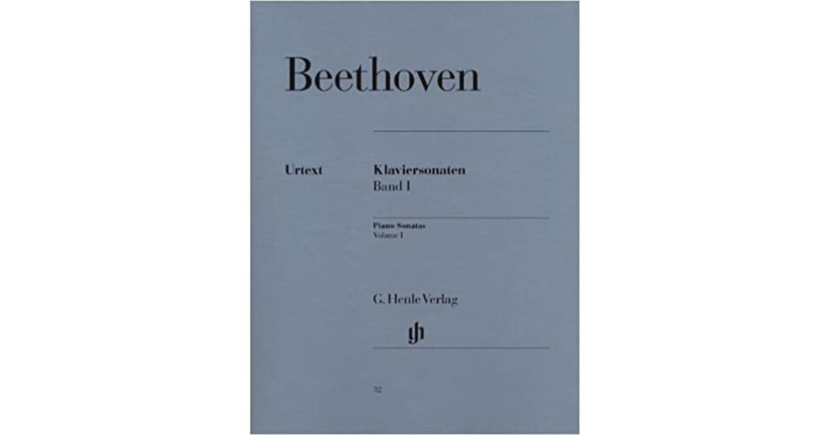 ヘンレ版：ベートヴェン・ピアノソナタ集、第1巻