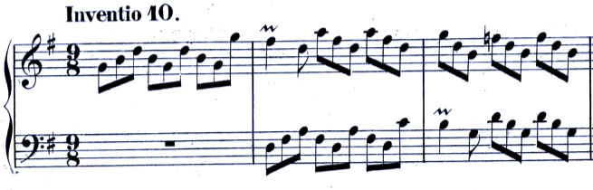 J.S. Bach Invention No. 10