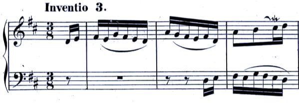 J.S. Bach Invention No. 3