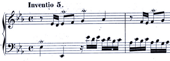 J.S. Bach Invention No. 5