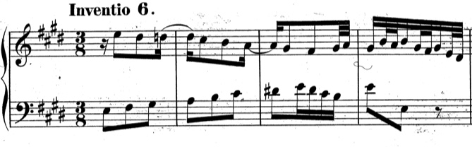 J.S. Bach Invention No. 6