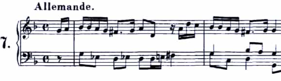 Bach Allemande BWV 837