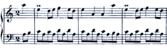 J.S. Bach English Suite No. 2 Bourrée