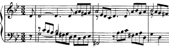 J.S. Bach English Suite No. 3 Courante