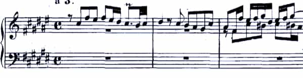 Bach Fugue No. 13 BWV 858