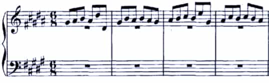 Bach BWV 887 Fugue
