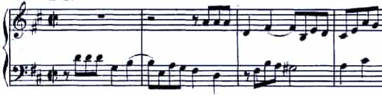 Bach BWV 874 Fugue