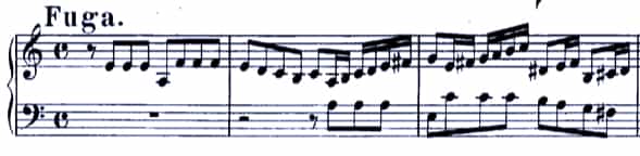 Bach Prelude and Fugue BWV 895 Fugue