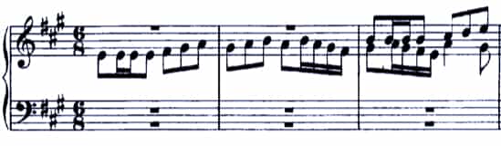 Bach Prelude and Fugue BWV 896 Fugue
