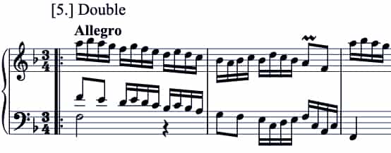 Bach Prelude and Partita 833 Double