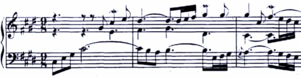 Bach BWV 873 Prelude
