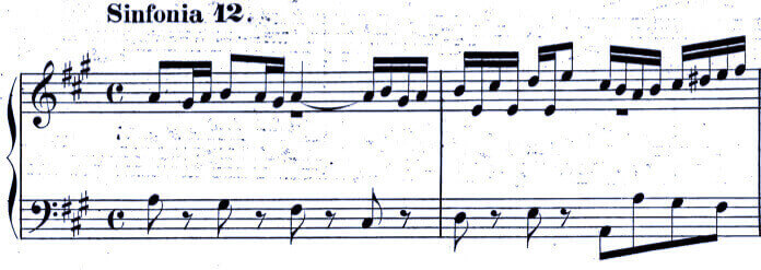 J.S. Bach Sinfonia No. 12