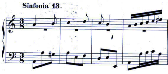 J.S. Bach Sinfonia No. 13