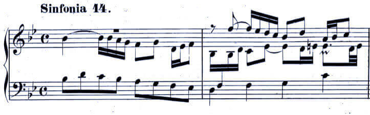 J.S. Bach Sinfonia No. 14