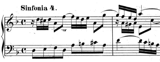 J.S. Bach Sinfonia No. 4