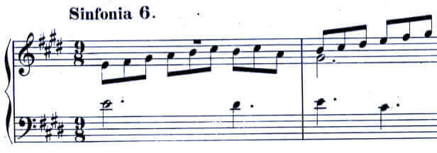 J.S. Bach Sinfonia No. 6