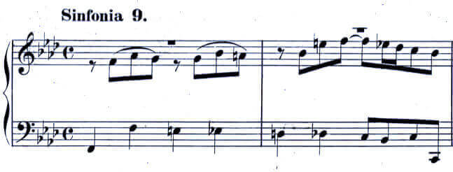 J.S. Bach Sinfonia No. 9