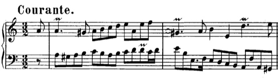 Bach Suite 818 Courante