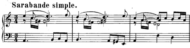 Bach Suite 818 Sarabande simple