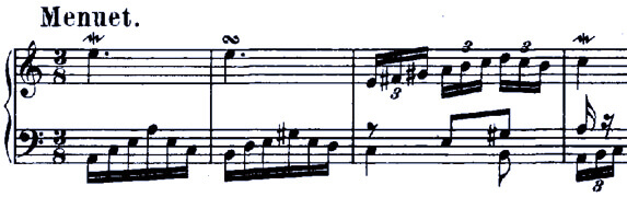 Bach Suite 818a Menuet