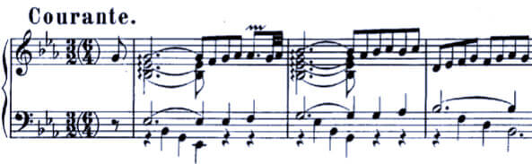 Bach Suite 819 Courante