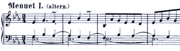 Bach Suite 819 Menuet Ⅰ-Ⅱ